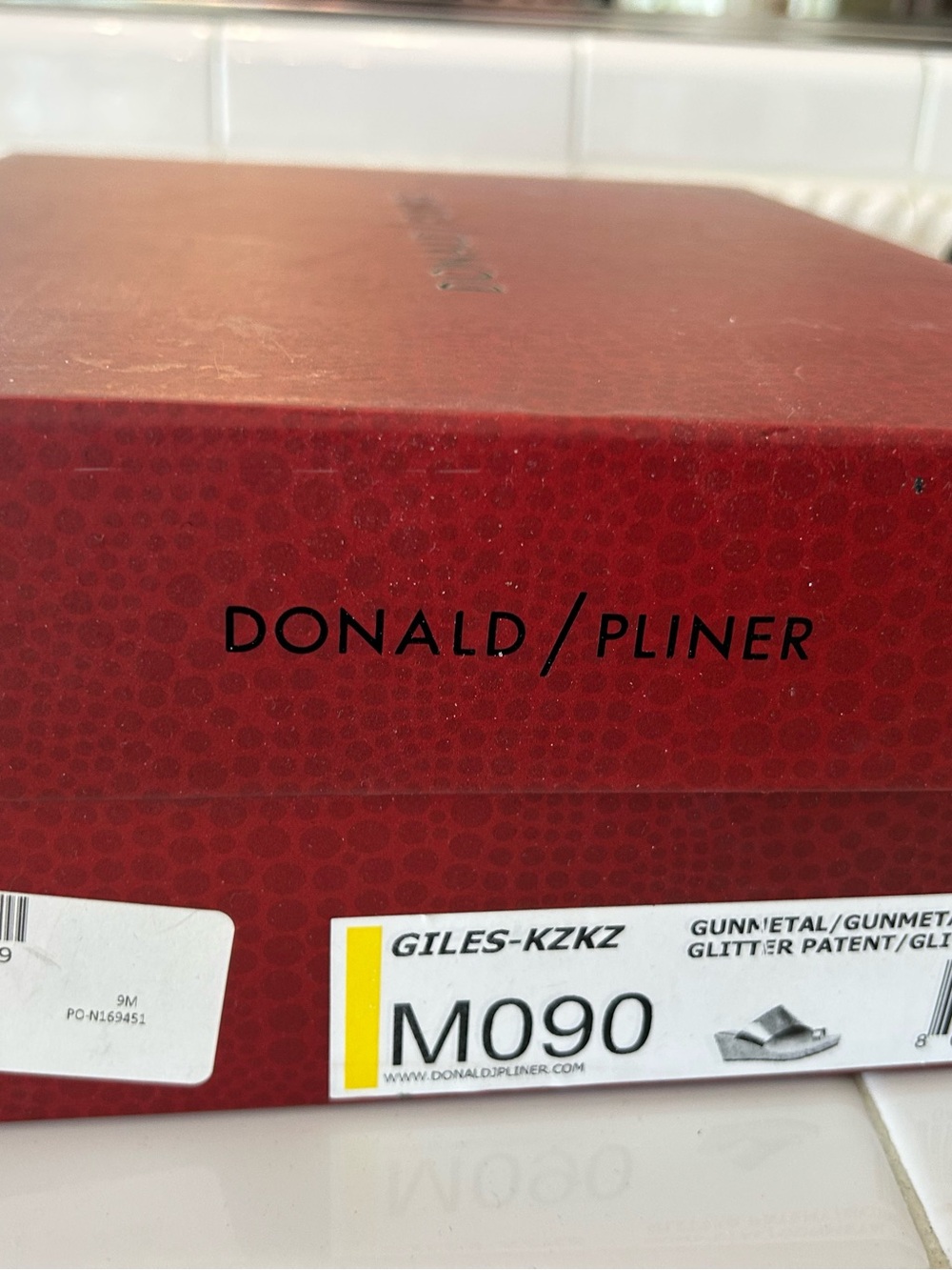 Donald J. Pliner Wedges in Gunmetal Glitter